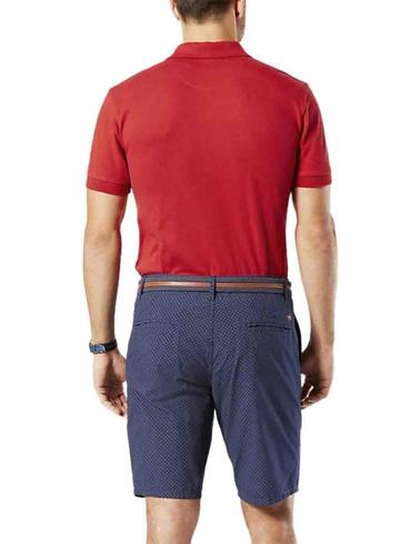 Polo Dockers de manga corta rojo de hombre