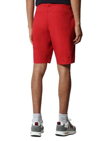 Pantalones cortos Napapijri Nakuru chinos rojo de hombre