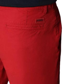 Pantalones cortos Napapijri Nakuru chinos rojo de hombre