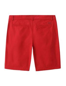 Pantalones cortos Napapijri Nakuru chinos rojo de hombre