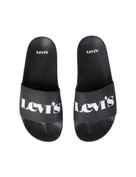 Chanclas Levi's® June Sliders negras de mujer