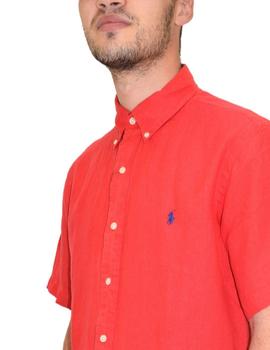 Camisa Polo Ralph Lauren de hombre de lino de manga corta