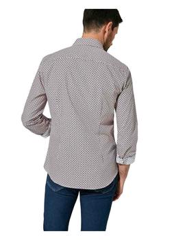 Camisa Florentino slim fit con estampado geométrico hombre