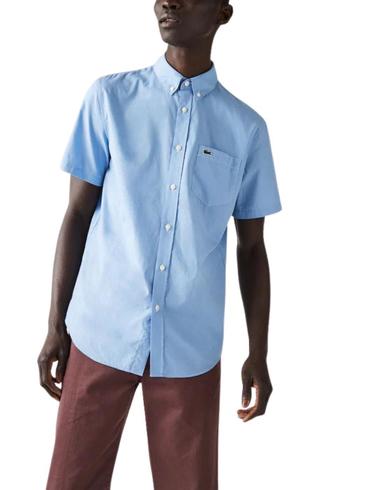 Camisa Lacoste regular fit de algodón de manga corta