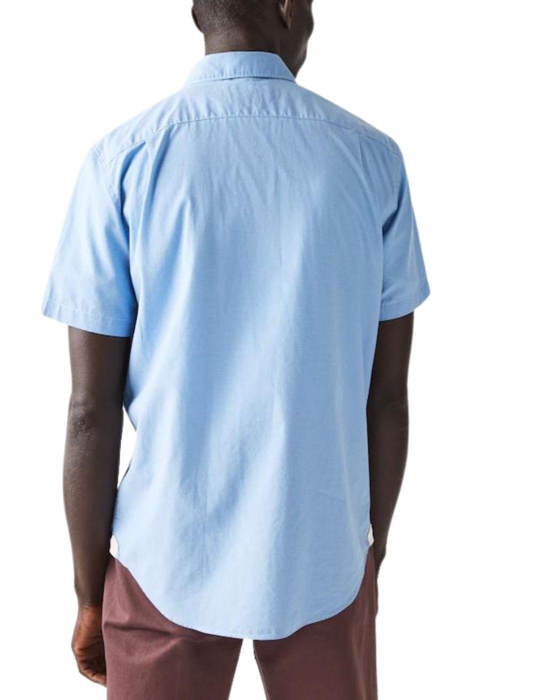 Camisa Lacoste regular fit de algodón de manga corta