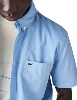 Camisa Lacoste regular fit de algodón de manga corta