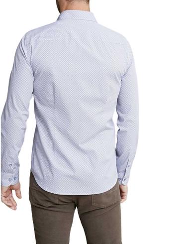 Camisa Florentino estampada slim fit manga larga