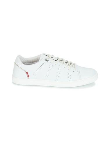 Zapatillas Levi's® Vernon de cuero para hombre blancas