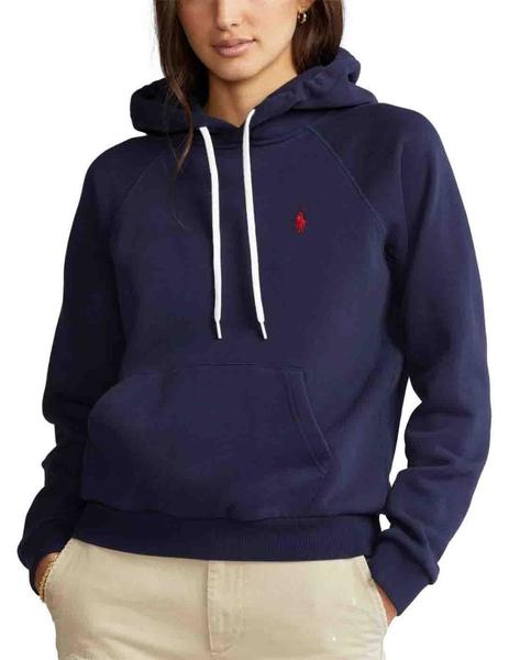 Sudadera Polo Ralph de mujer con capucha mar