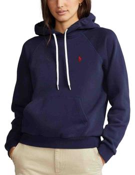 Sudadera Polo Ralph Lauren de mujer con capucha azul marino