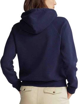 Sudadera Polo Ralph Lauren de mujer con capucha azul marino