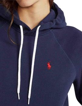 Sudadera Polo Ralph Lauren de mujer con capucha azul marino