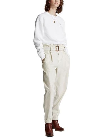 Sudadera Polo Ralph Lauren básica blanca de mujer