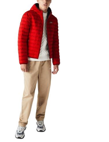 Cazadora Lacoste de hombre resitente al agua y plegable