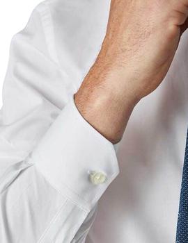 Camisa Florentino de algodón slim fit blanco