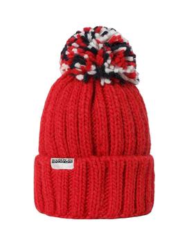 Gorro Napapijri Semiury con borla tricolor