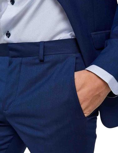 Pantalón Selected de traje azulón de hombre