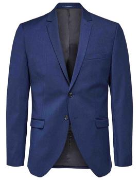 Blazer Selected Homme de corte Slim Fit azulón de hombre