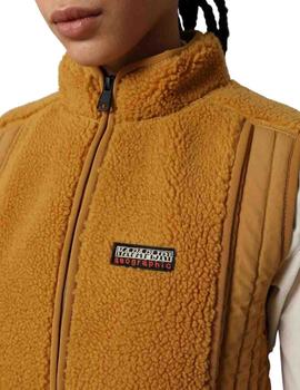 Chaleco Napapijri Yupik Vest de felpa para mujer marrón