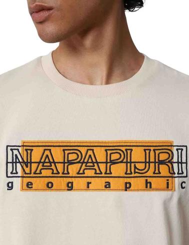 Camiseta Napapijri de manga larga Sorapis beige