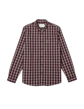 Camisa Lacoste regular fit de manga larga de algodón