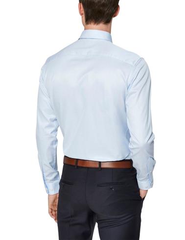 Camisa Selected Homme slim fit celeste de algodón hombre