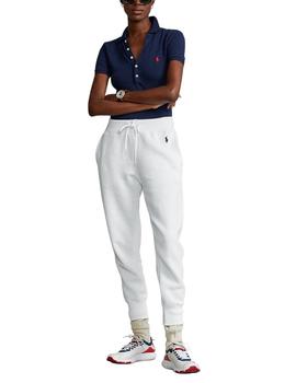 Pantalón de chándal Polo Ralph Lauren blanco de mujer