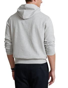 Sudadera Polo Ralph Lauren con capucha de hombre gris