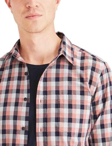 Camisa Dockers Slim Fit con botones de hombre a cuadros