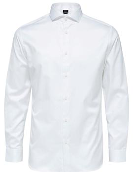 Camisa Selected Homme slim fit blanco de algodón hombre