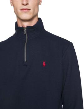 Sudadera Polo Ralph Lauren cuello semi cisne y cremallera