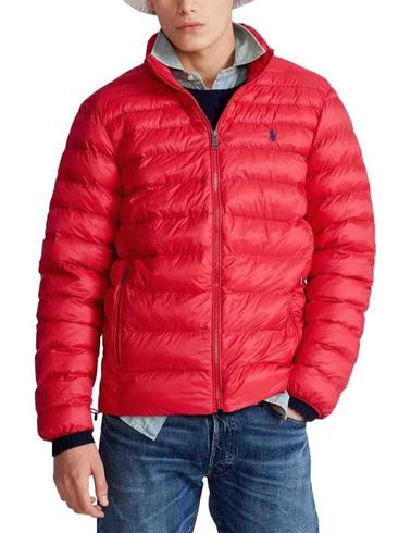 Chaqueta Polo Ralph Lauren plegable roja de hombre