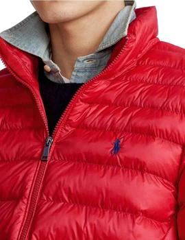 Chaqueta Polo Ralph Lauren plegable roja de hombre