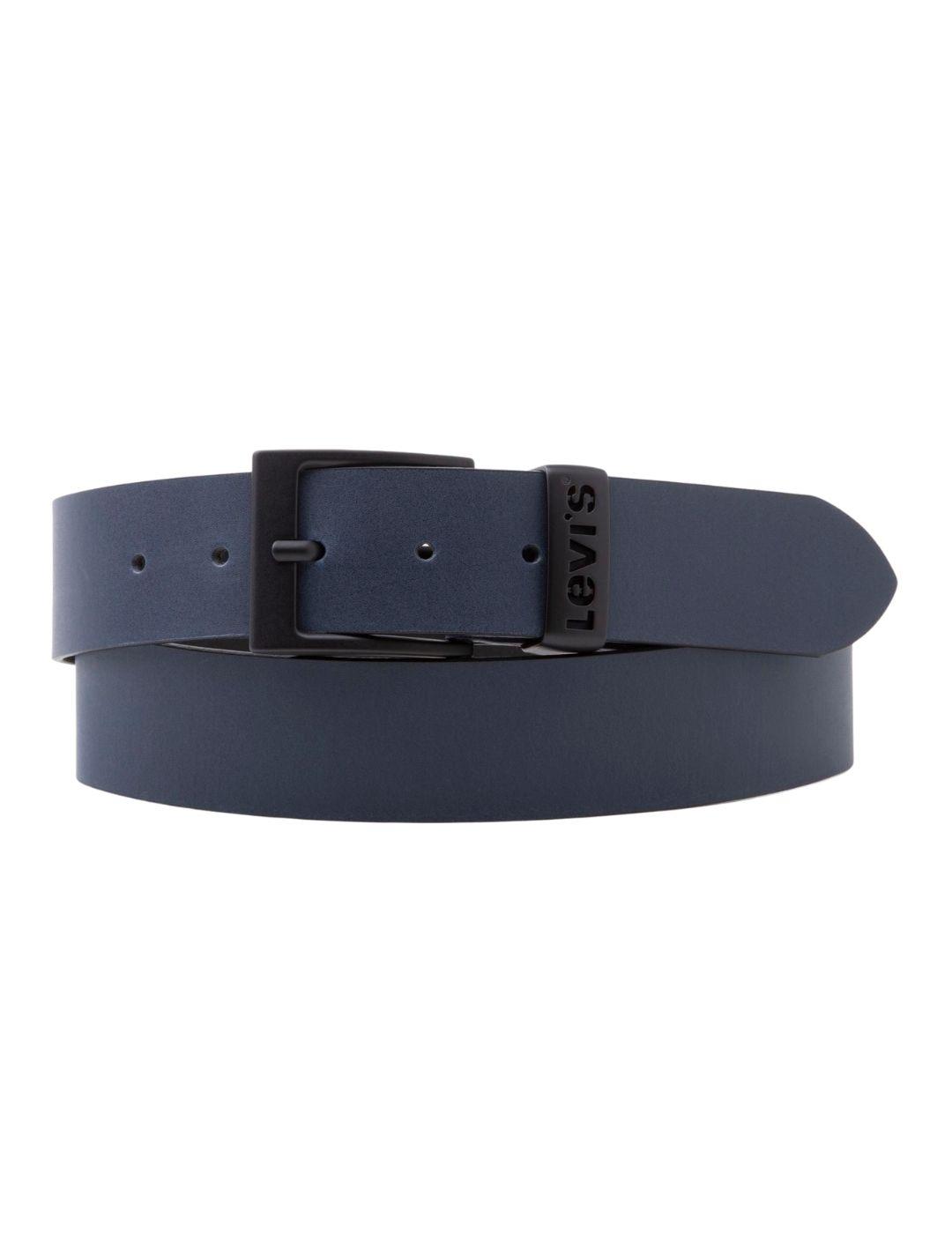 Cinturón Levi's® de cuero azul marino