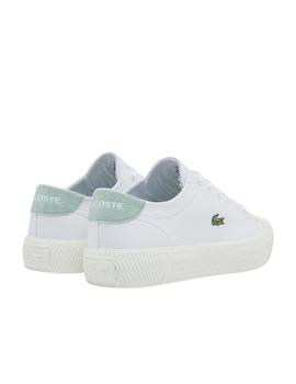 Zapatillas Lacoste Gripshot de piel blancas para mujer