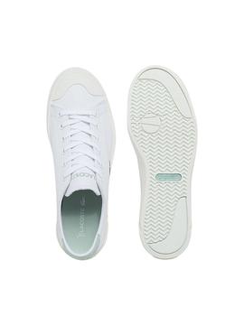 Zapatillas Lacoste Gripshot de piel blancas para mujer