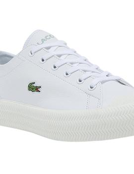 Zapatillas Lacoste Gripshot de piel blancas para mujer