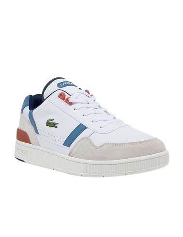 Zapatillas Lacoste T-Clip blanco en piel para hombre