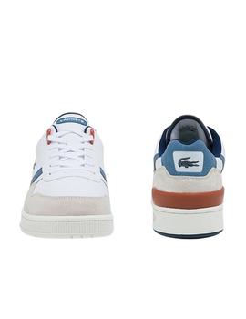 Zapatillas Lacoste T-Clip blanco en piel para hombre