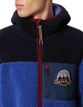 Chaqueta Napapijri Yupik de felpa con capucha