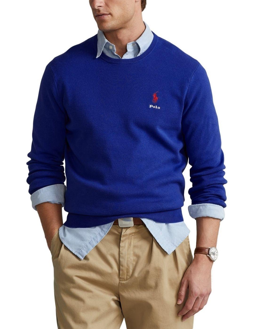 Jersey Polo Ralph Lauren de algodón azulón