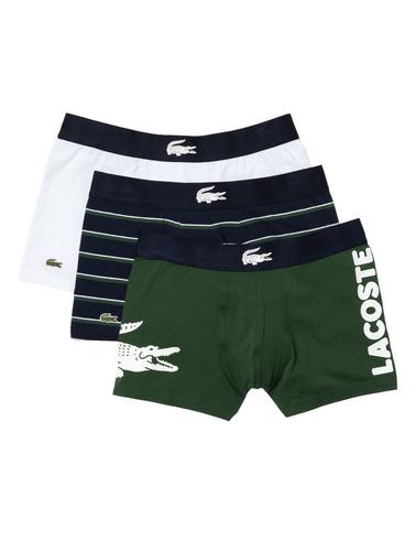 Pack de 3 calzoncillos Lacoste de algodón con elastano