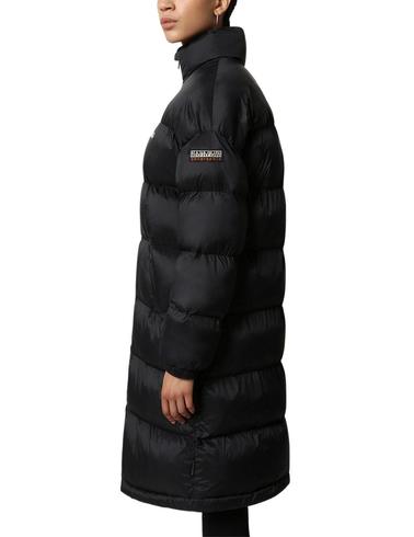 Abrigo largo Napapijri Box negro de mujer
