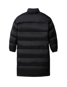 Abrigo largo Napapijri Box negro de mujer