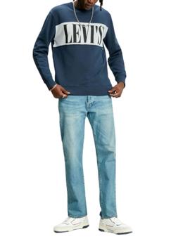 Sudadera Levis Logo Colorblock Crew para hombre