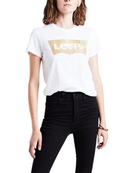 Camiseta Levi's® The Perfect Holiday Powder Print (Gold)