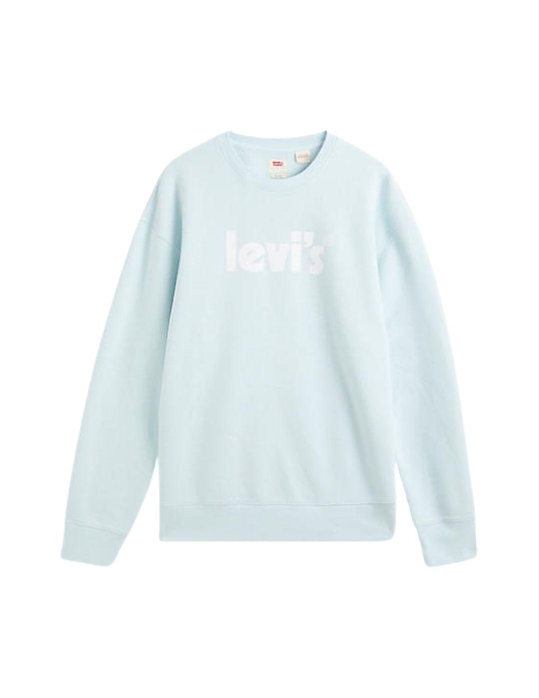 Sudadera Levi's® Relaxed Fit Poster Crew Starligh