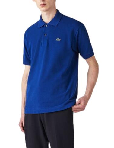 Polo Lacoste L1212 azul manga corta para hombre