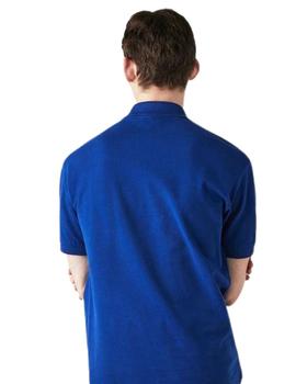 Polo Lacoste L1212 azul manga corta para hombre