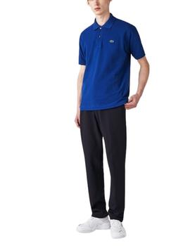 Polo Lacoste L1212 azul manga corta para hombre